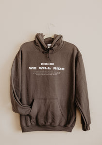 We Will Ride Hoodie Charcoal